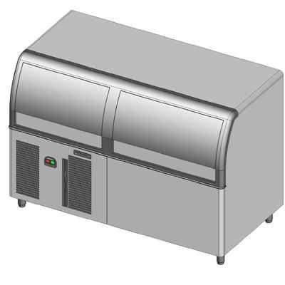 GOURMET ICE MAKER, AIR COOLED, LARGE CUBE, MAX DAILY PROD. 137 KG, STORAGE BIN CAP. 50 KG, VOLT 50 (copia)